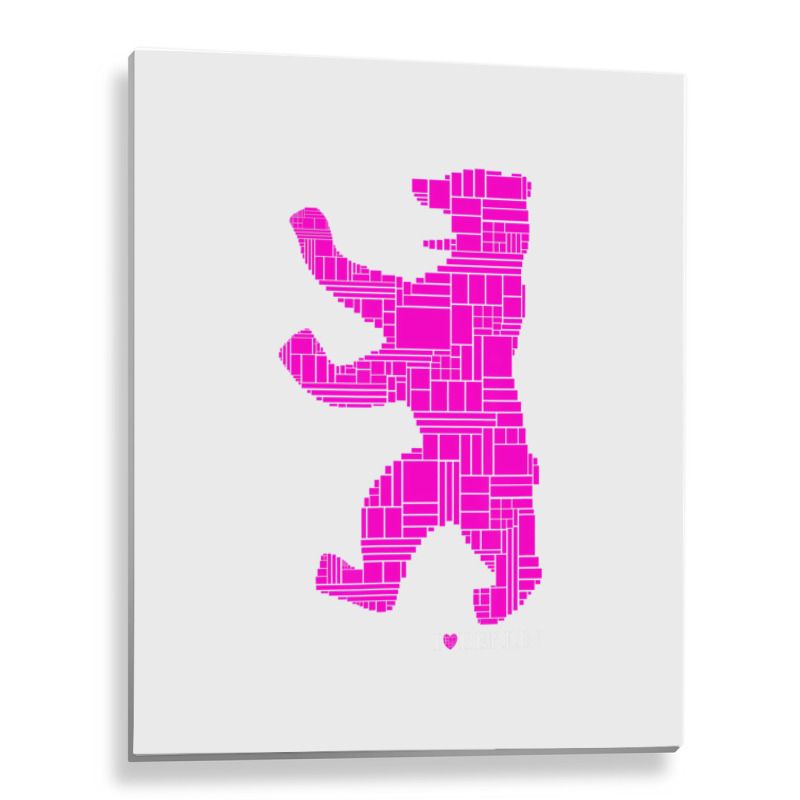 Berlin Design   Berlin Bear   I Love Berlin T Shir Metal Print Vertical | Artistshot