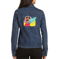 Snack Punch Ladies Denim Jacket | Artistshot