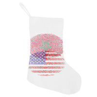 Moroccan American Fingerprint Flags T Shirt Holiday Stocking | Artistshot