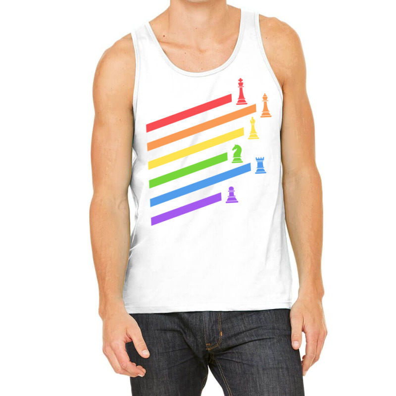 Rainbow Chess Pieces Boardgames Nerd Tank Top by basaulajtonya | Artistshot