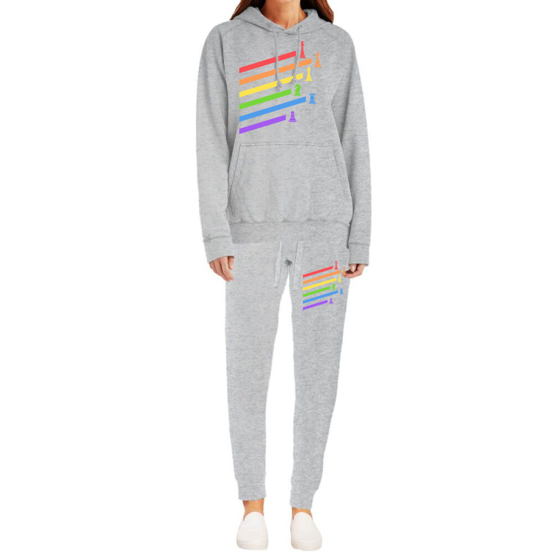 Rainbow Chess Pieces Boardgames Nerd Hoodie & Jogger set by basaulajtonya | Artistshot