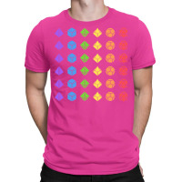 Rainbow Flag Polyhedral Dice T-shirt | Artistshot