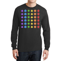 Rainbow Flag Polyhedral Dice Long Sleeve Shirts | Artistshot