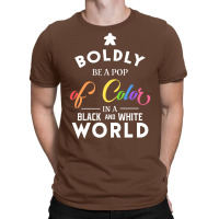 Rainbow Meeple Boldly Be A Pop Of Color Board Game T-shirt | Artistshot