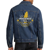 Phoenix Tail Men Denim Jacket | Artistshot