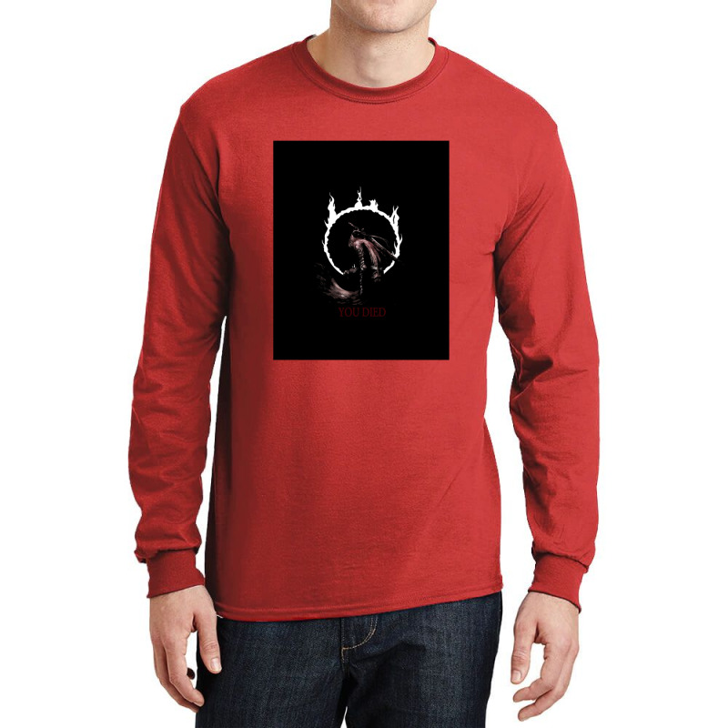 Souls Dark Game Over Long Sleeve Shirts by adarandella | Artistshot