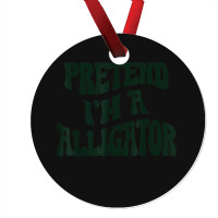 Pretend I'm A Alligator Funny Lazy Halloween Costu Ornament | Artistshot