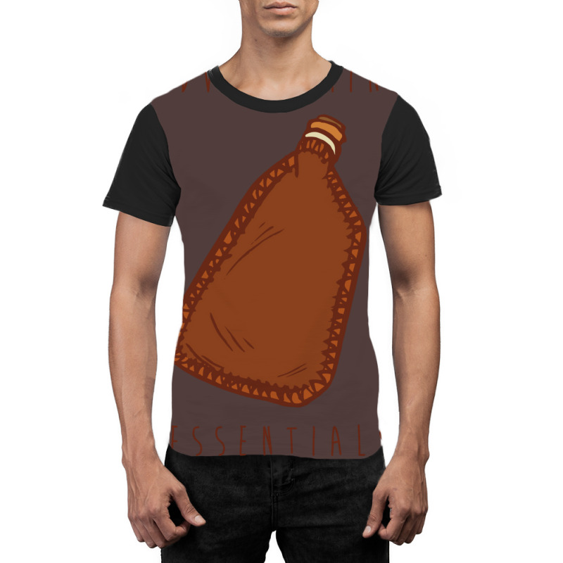 Adventuring Essentials Waterskin Graphic T-shirt by ehrdokesl | Artistshot