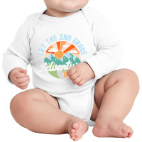 Back To School Gift Let The Second Grade Adventure Long Sleeve Baby Bodysuit | Artistshot