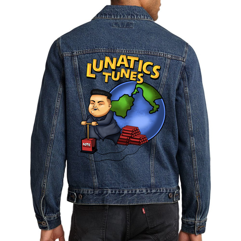 Lunatics Tunes  45 Men Denim Jacket by dillietonrey4 | Artistshot