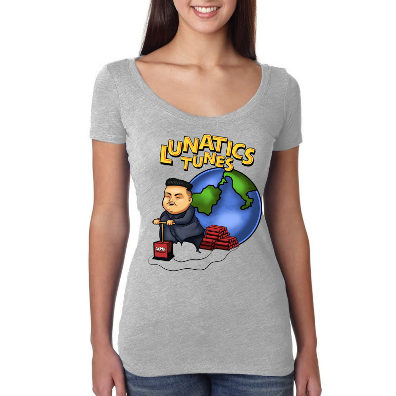 Lunatics Tunes  50 Women's Triblend Scoop T-shirt by dillietonrey4 | Artistshot