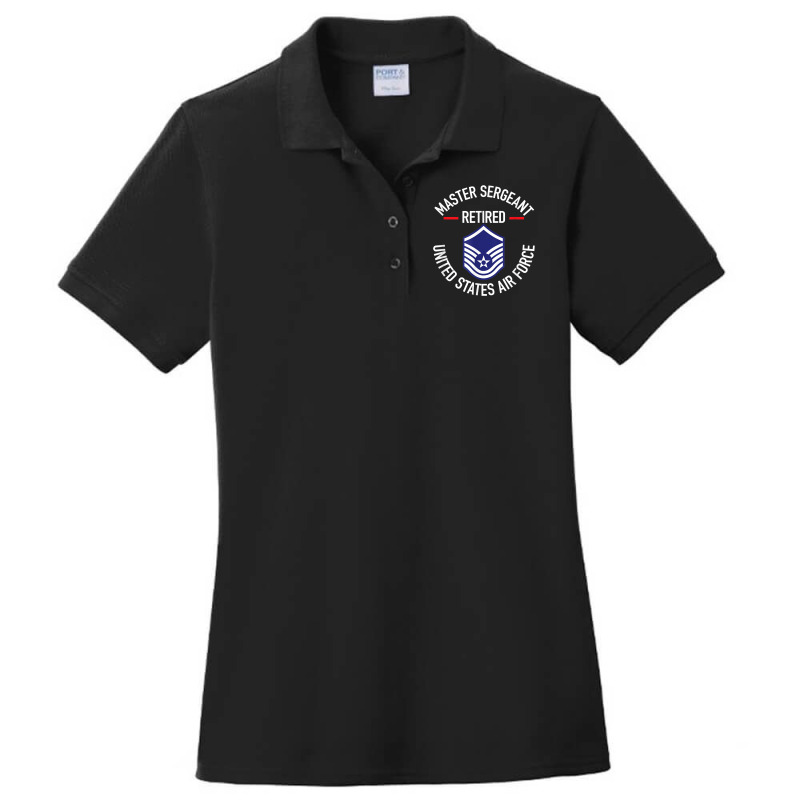 Master Sergeant Retired Air Force Military Retirem Ladies Polo Shirt by fieyzacik | Artistshot