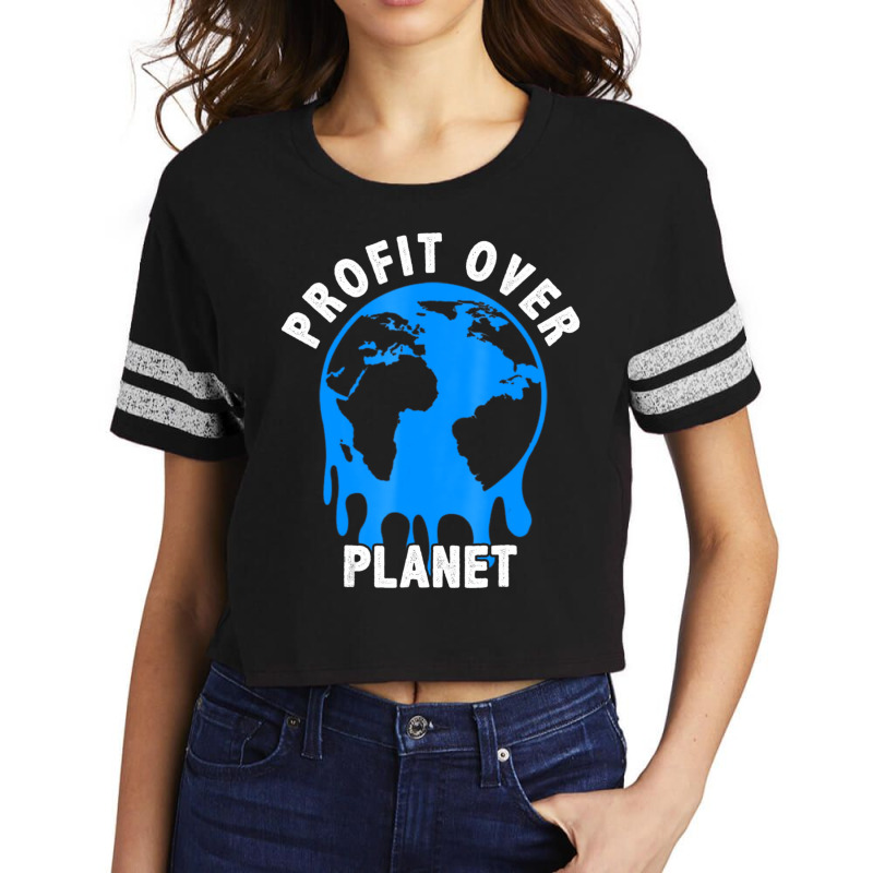 Profit Over Planet Environmental T Shirt Scorecard Crop Tee by saterseim | Artistshot