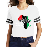 Black History Juneteenth Inspring Black Leader Map Scorecard Crop Tee | Artistshot