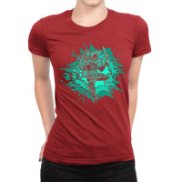 Bluegreen Simic Mage   Planeswalker Oko Thief Of C Ladies Fitted T-shirt | Artistshot