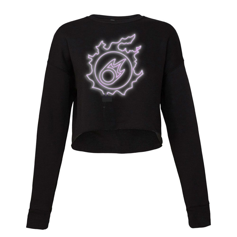 Final Fantasy Xiv   Black Mage Neon Cropped Sweater by kinellashkerk | Artistshot