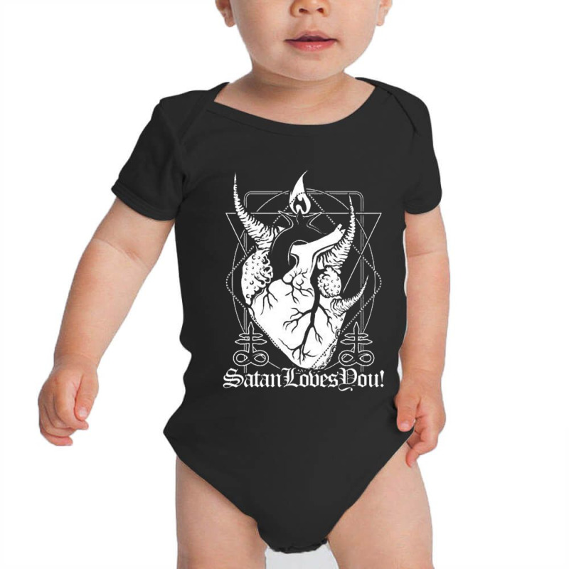 Satan Loves Baby Bodysuit by rastyrocl | Artistshot