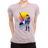 Final Fantasy V 5   Bartz Retrowave Ladies Fitted T-shirt | Artistshot