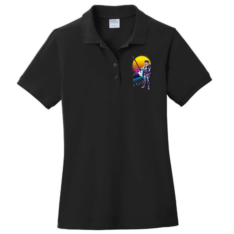 Final Fantasy V 5   Bartz Retrowave Ladies Polo Shirt by suardlakiof | Artistshot