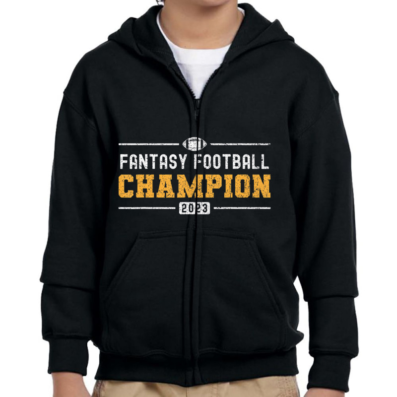 Fantasy League Champ 2023 Winner Fantasy Football Youth Zipper Hoodie | Artistshot