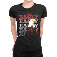 Peacemaker Eagly Text Stack T Shirt Ladies Fitted T-shirt | Artistshot