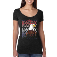 Peacemaker Eagly Text Stack T Shirt Women's Triblend Scoop T-shirt | Artistshot