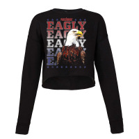 Peacemaker Eagly Text Stack T Shirt Cropped Sweater | Artistshot