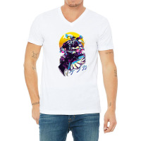 Final Fantasy Vi 6   Kefka Retrowave V-neck Tee | Artistshot