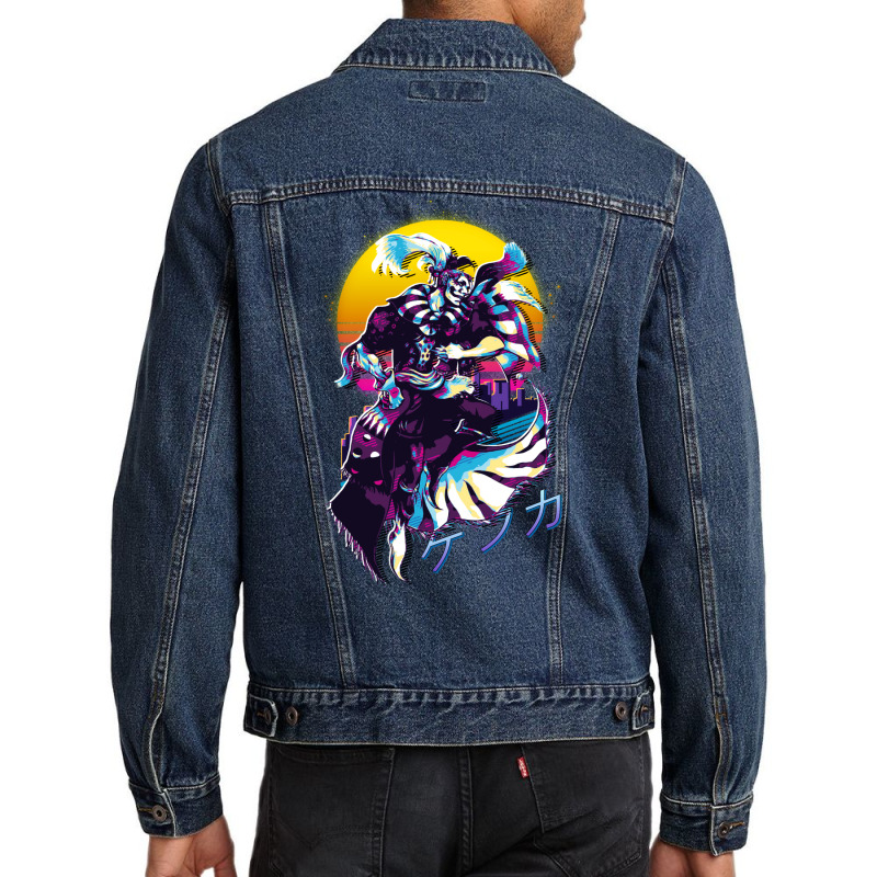 Final Fantasy Vi 6   Kefka Retrowave Men Denim Jacket by suardlakiof | Artistshot