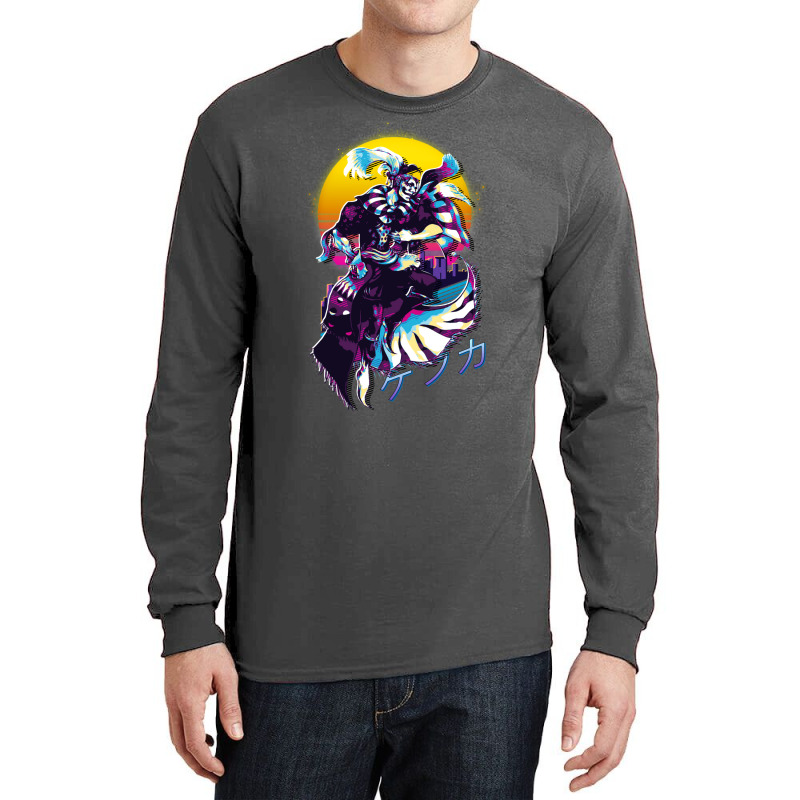 Final Fantasy Vi 6   Kefka Retrowave Long Sleeve Shirts by suardlakiof | Artistshot