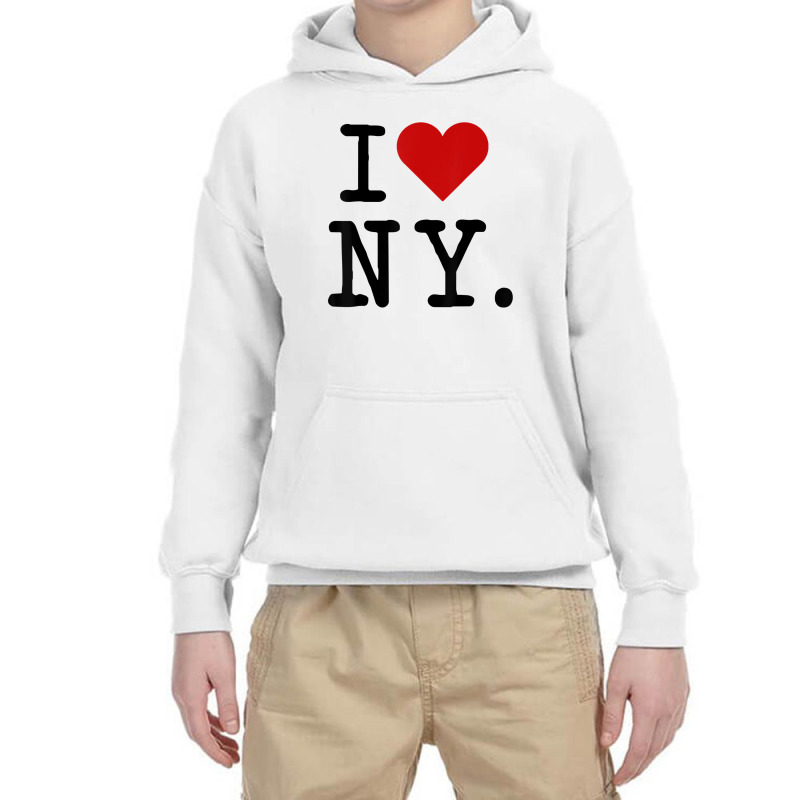 Classic Font Ny Ny New York Nyc New York City Ny T Youth Hoodie by fiddolamuf | Artistshot