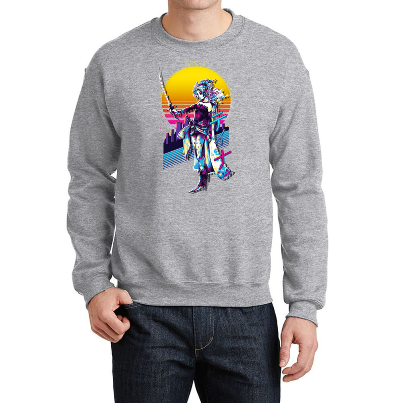 Final Fantasy Vi 6   Terra Retrowave Crewneck Sweatshirt by suardlakiof | Artistshot