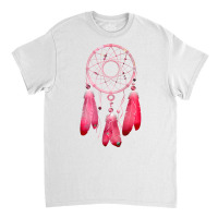 Pink Dreamcatcher Feathers Native American Indian Classic T-shirt | Artistshot