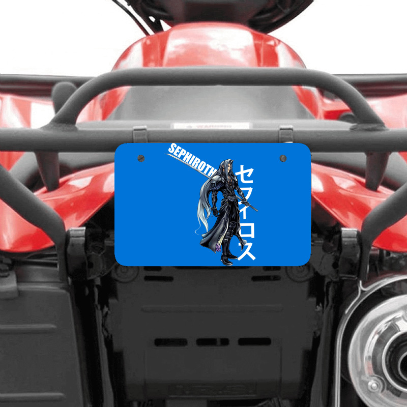 Final Fantasy Vii 7   Sephiroth Kanji Atv License Plate | Artistshot