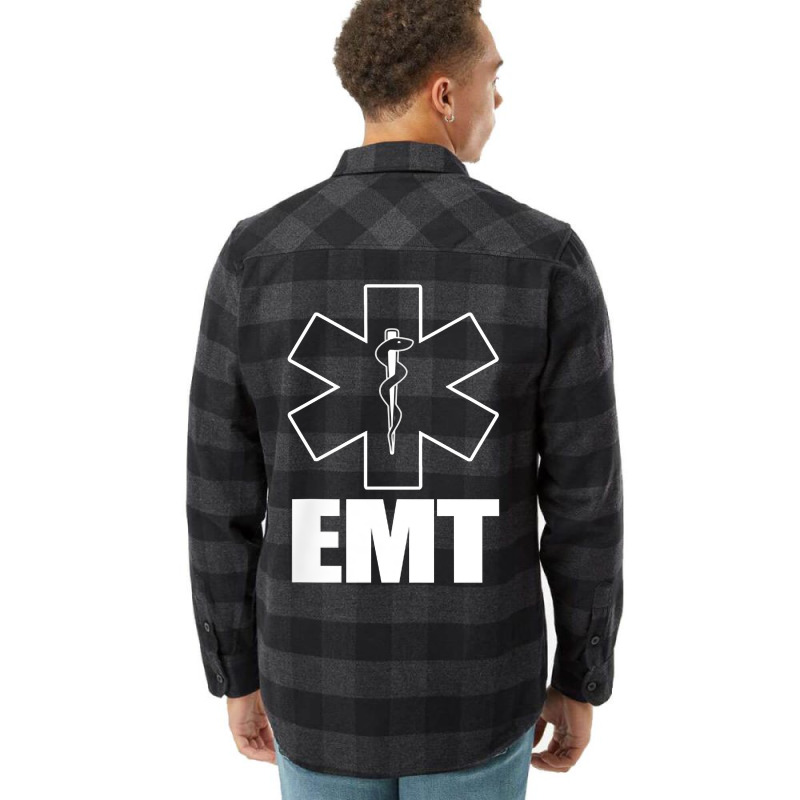 Emt Uniform Emergency Medical Technician T Shirt Flannel Shirt | Artistshot