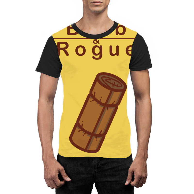 Cartoon Barb & Rogue Bedroll Graphic T-shirt | Artistshot