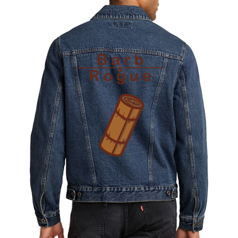 Cartoon Barb & Rogue Bedroll Men Denim Jacket | Artistshot