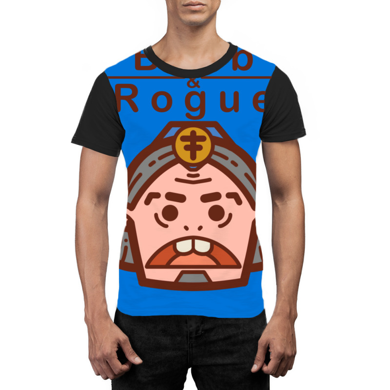 Cartoon Barb & Rogue Cleric Graphic T-shirt | Artistshot