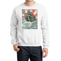 Japanese Dragon Great Wave Off Kanagawa Crewneck Sweatshirt | Artistshot