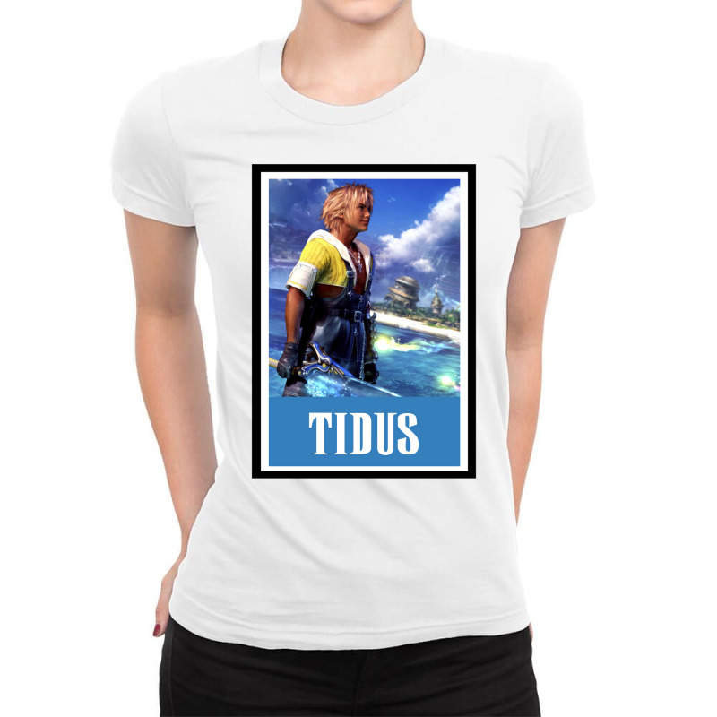 Final Fantasy X 10   Tidus Ladies Fitted T-Shirt by suardlakiof | Artistshot