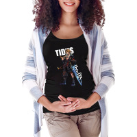 Final Fantasy X 10   Tidus Kanji Maternity Scoop Neck T-shirt | Artistshot