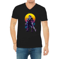 Final Fantasy X 10   Tidus Retrowave V-neck Tee | Artistshot