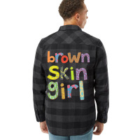 Brown Skin Girl Womens Kids African American Pro B Flannel Shirt | Artistshot