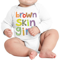 Brown Skin Girl Womens Kids African American Pro B Long Sleeve Baby Bodysuit | Artistshot