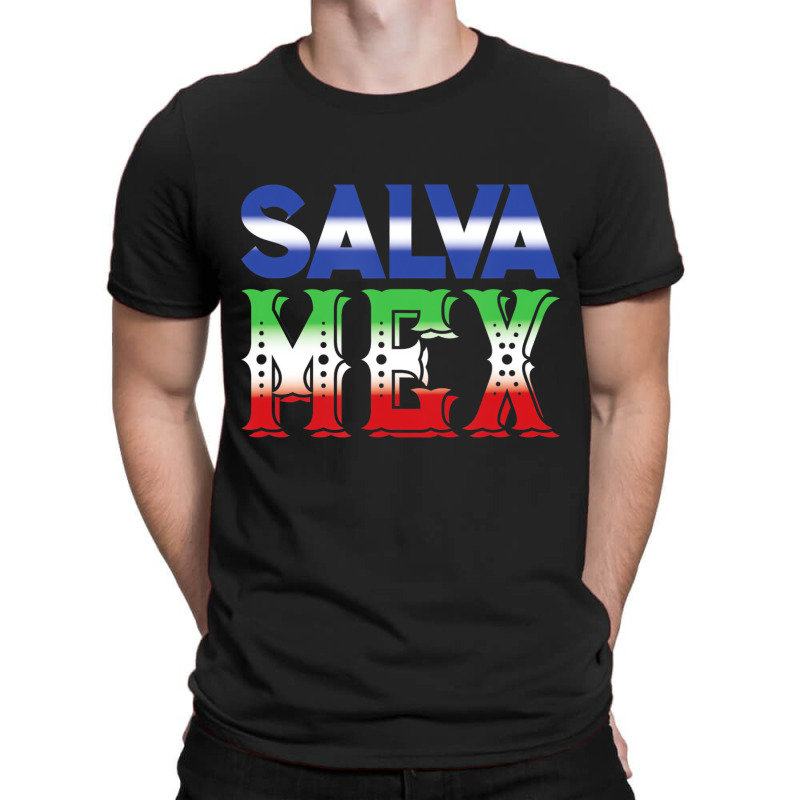 El Salvador And Mexico Colorful Heritage T Shirt T-Shirt by chomibe | Artistshot