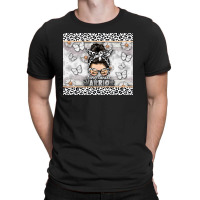 Lung Cancer Warrior Messy Bun T-shirt | Artistshot