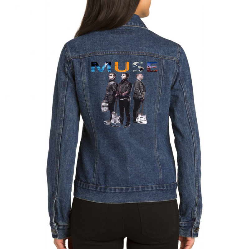 Matt Bellamy Chris Wolstenholme Ladies Denim Jacket by munirpurnomo840519 | Artistshot