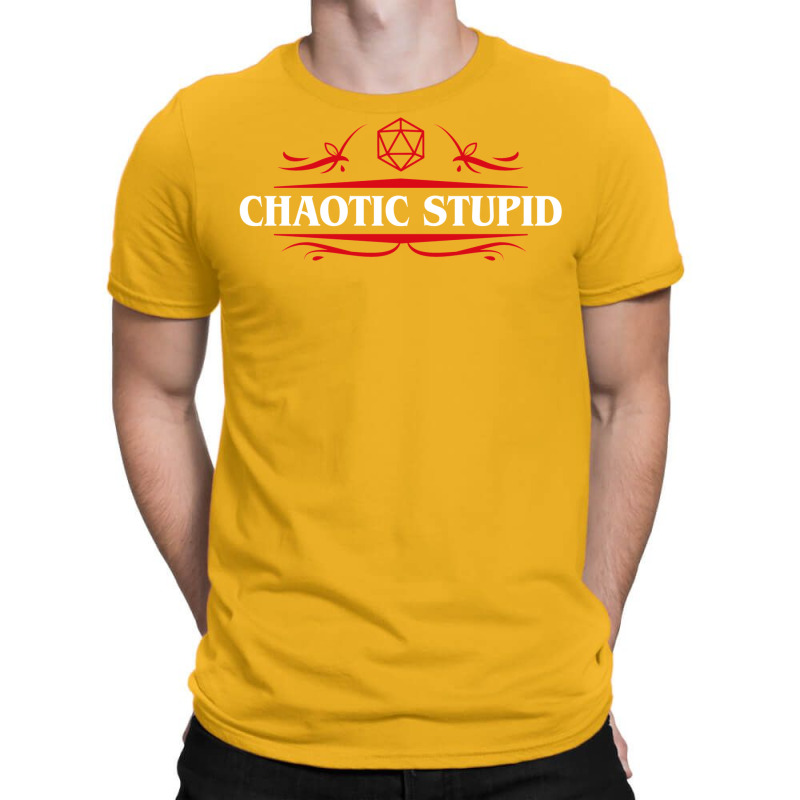 Chaotic Stupid Alignment Tabletop Rpg Addict 14 T-shirt | Artistshot