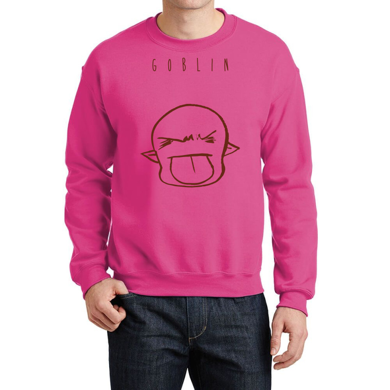 Cute Chibi Bleh Goblin Outline Crewneck Sweatshirt | Artistshot