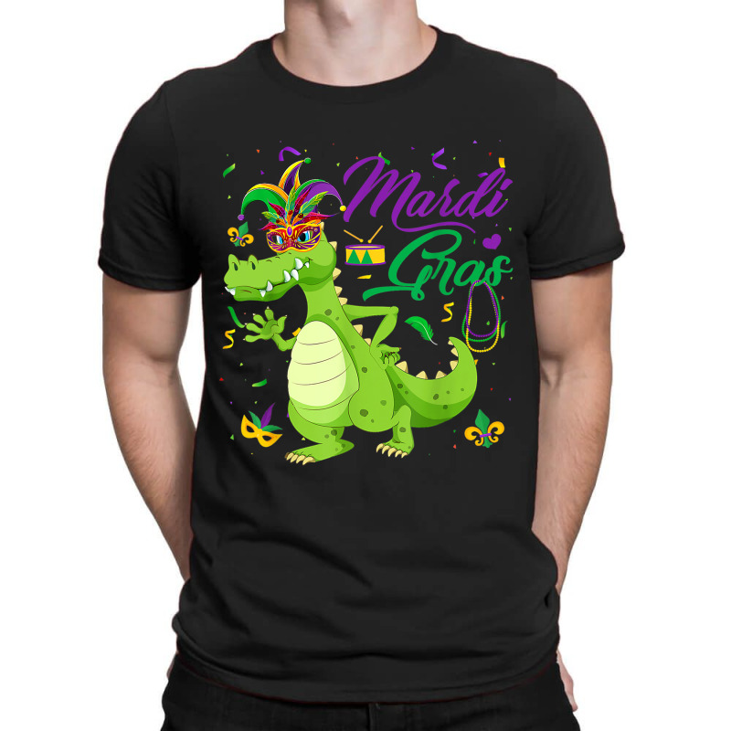 Jester Alligator Beads Mardi Gras Fat Tuesday Para T-Shirt by SweetCurl | Artistshot